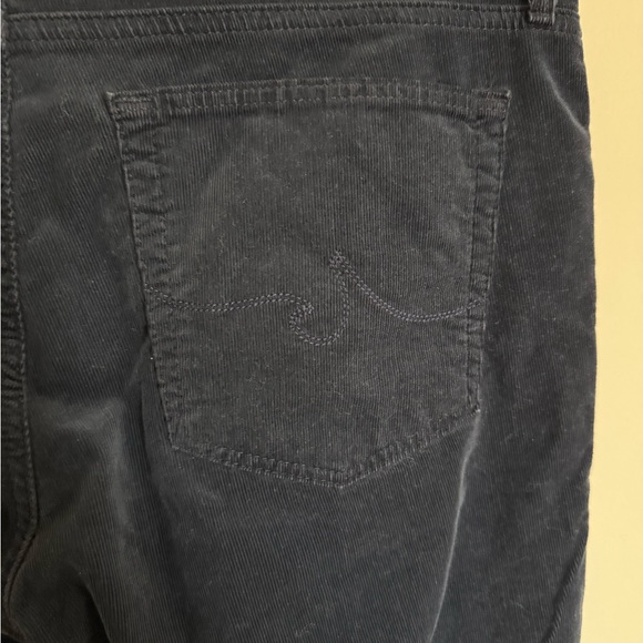 AG Adriano Goldschmied Royal Blue Corduroy The Prima Cigarette Leg Jeans Size 30 - Picture 5 of 6